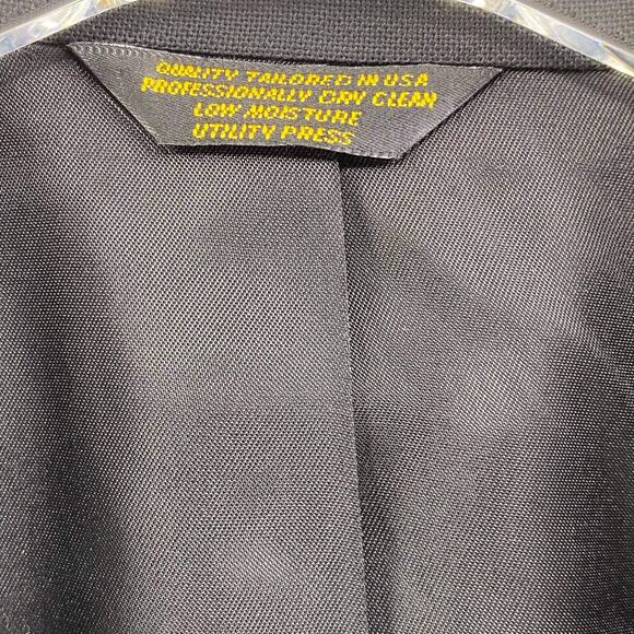 VINTAGE IZOD Black 1993 U.S. Open Button Up Sports Coat Jacket Blazer - Picture 6 of 9